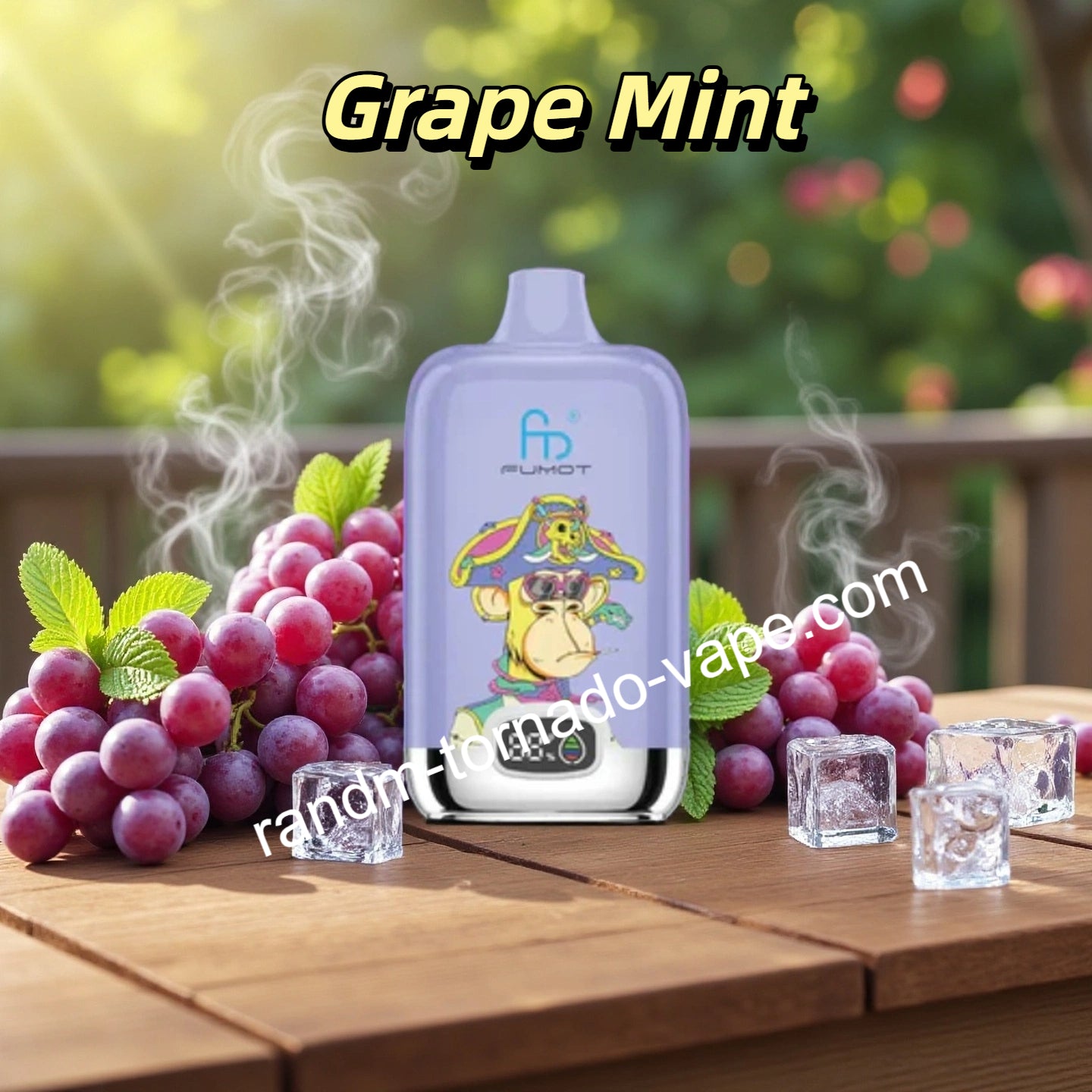 Affen Vape 12000 Zge Geschmack RandM 12K Puffs Grape Mint Randmtornadovape Einweg-Vapes zum Grohandelspreis von Affen Vape 12000 Zge Geschmack RandM 12K Puffs Grape Mint Randmtornadovape Einweg-Vapes zum Grohandelspreis von