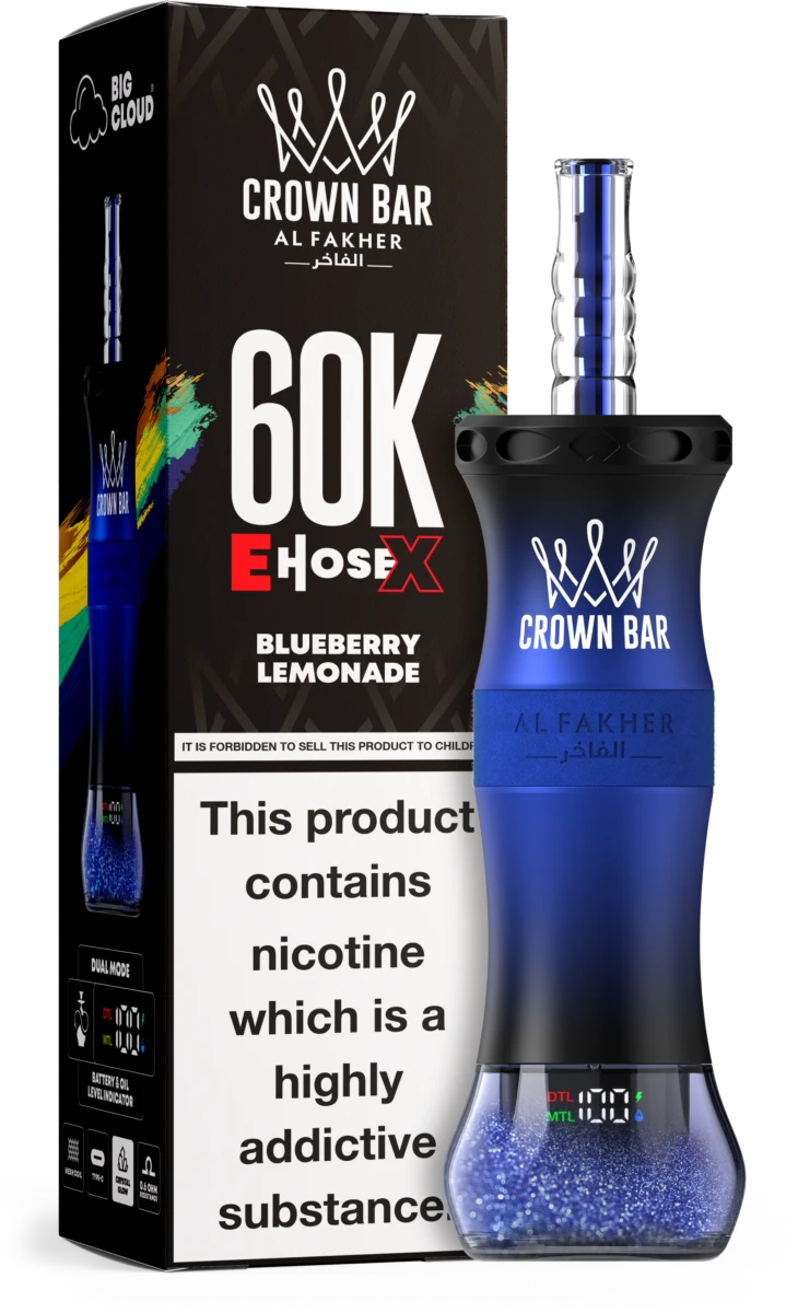 Al Fakher E-Hose X 60K Züge Blueberry Lemonade