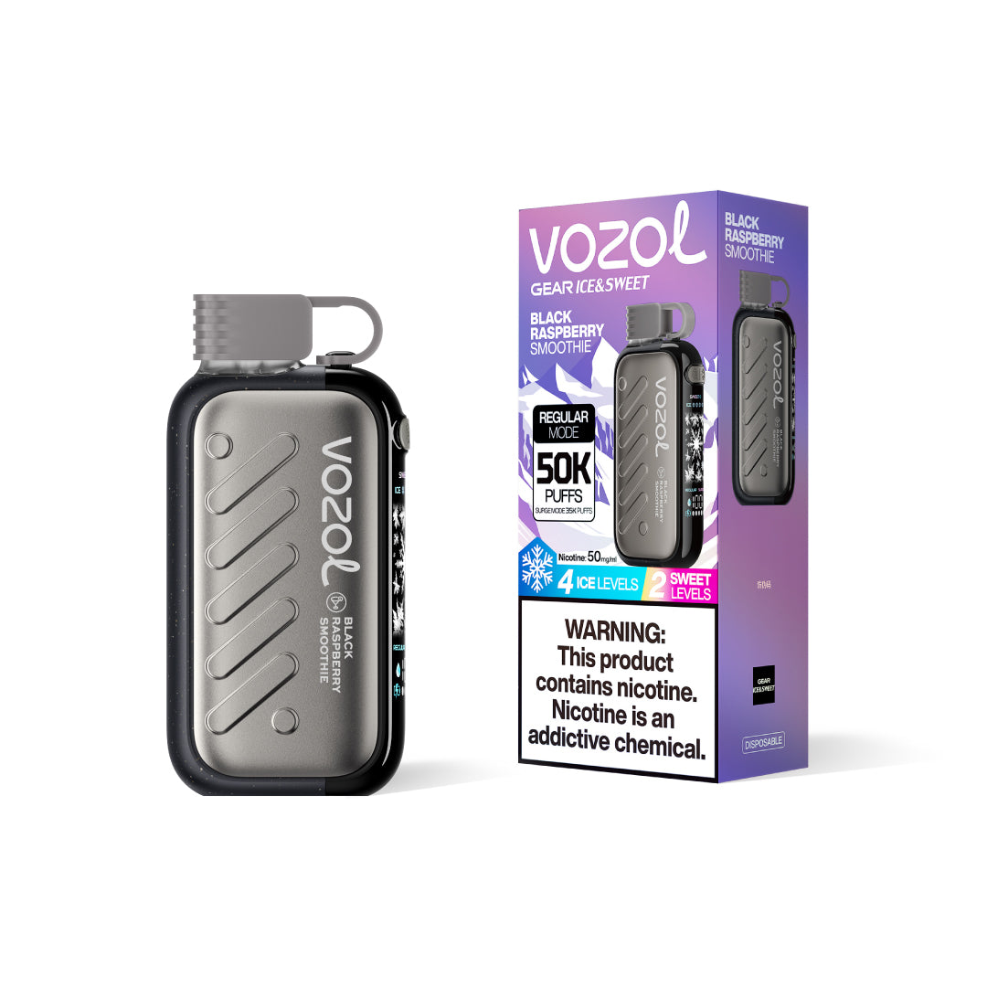 VOZOL Gear 50000 bouffées de smoothie à la framboise noire