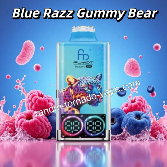Blue Razz Gummy Bear RandM Tornado 40000