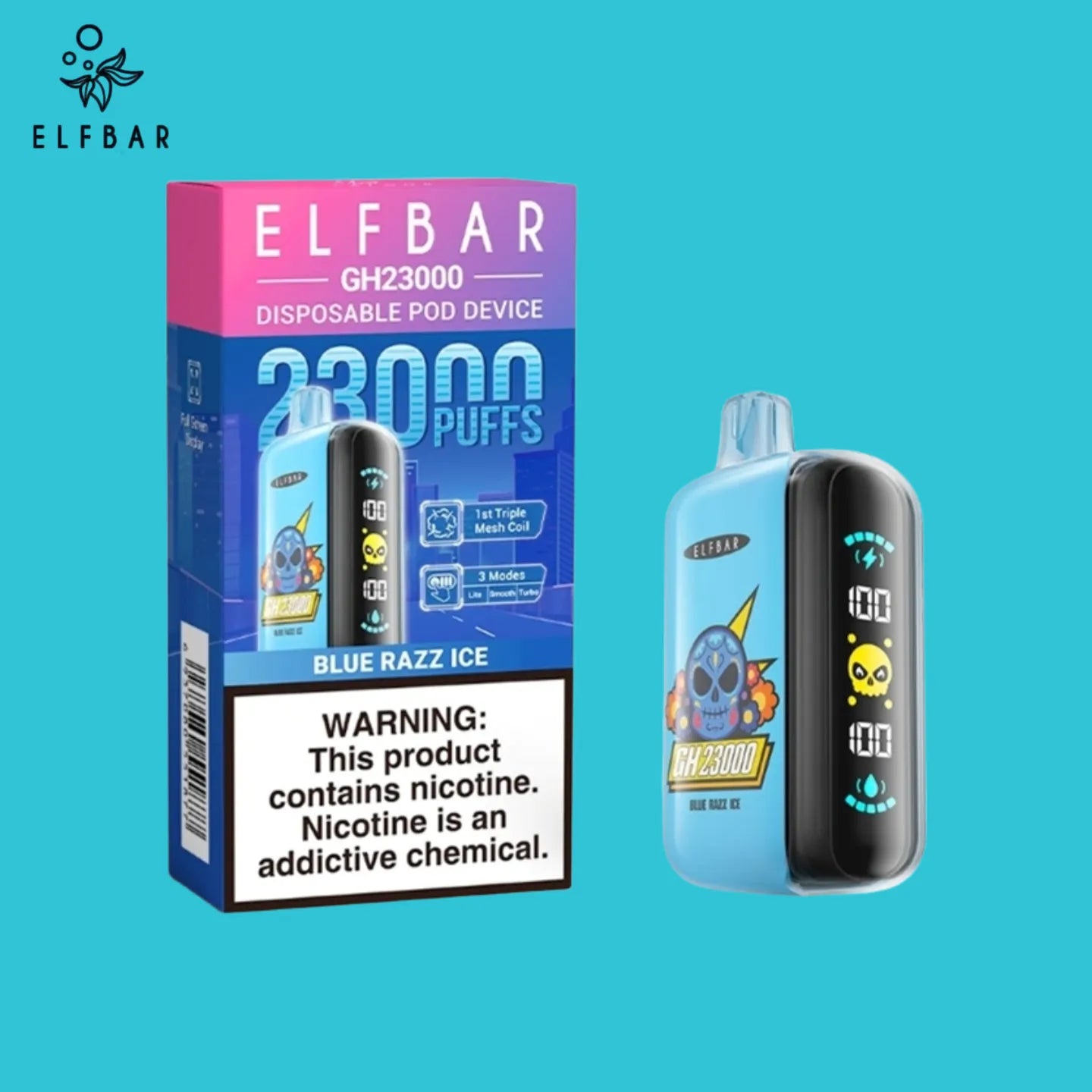 ELF BAR Vape 23000 Puffs Blue Razz Ice