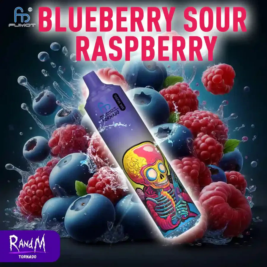RandM Tornado Vape 30000 Blueberry Sour Raspberry
