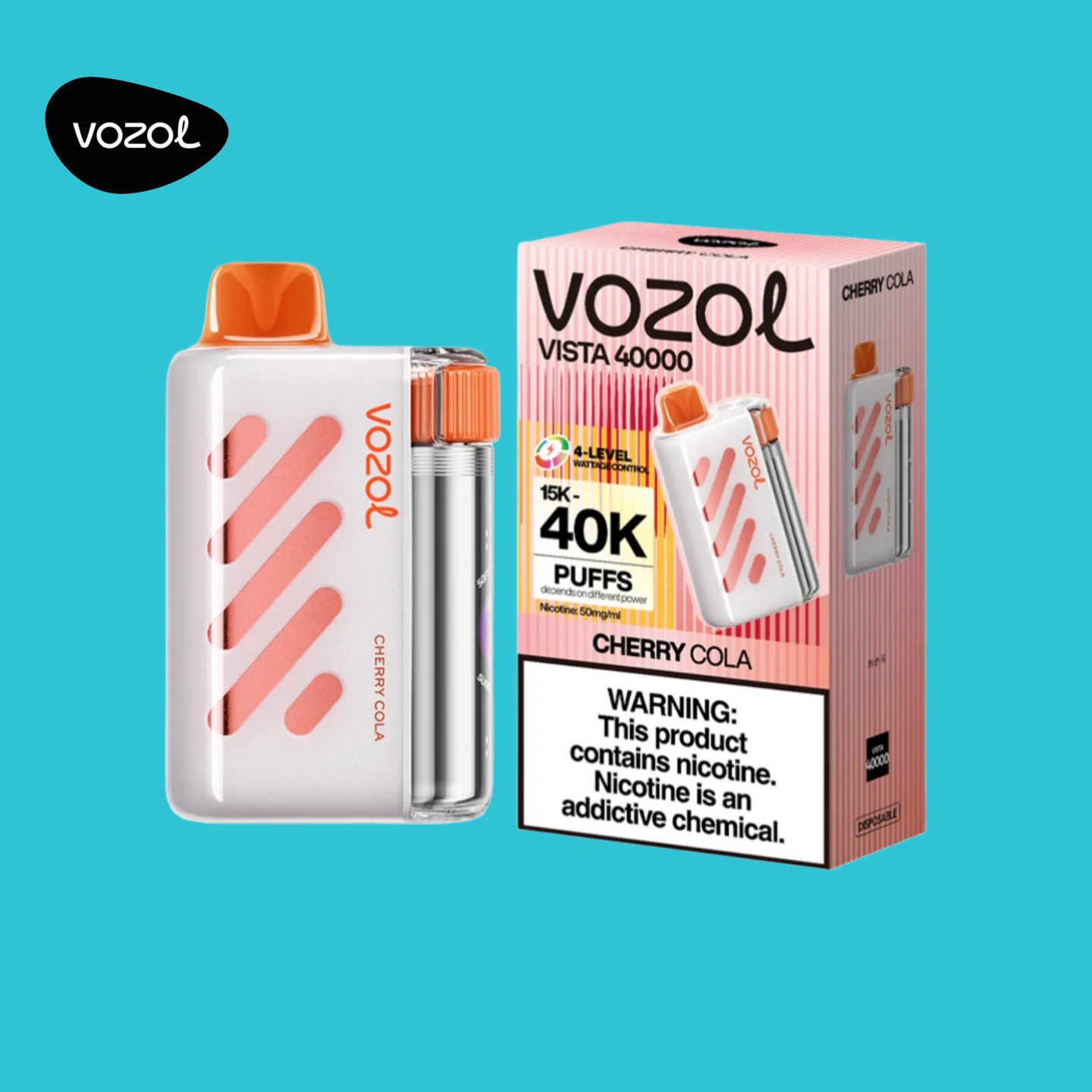 Vape Vozol Vista 40K Saveur Cherry Cola