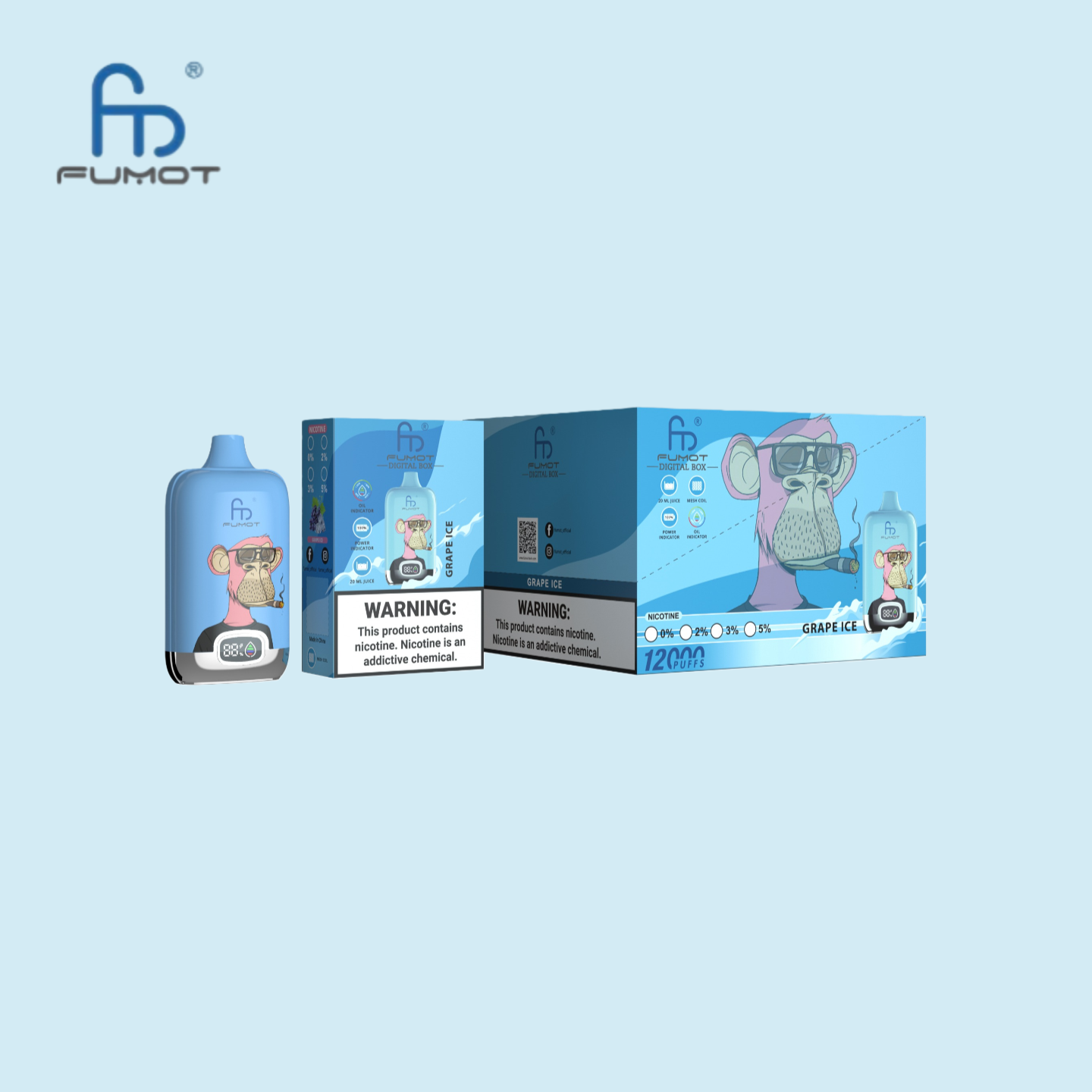 RandM Tornado 12K Puffs Grape Ice