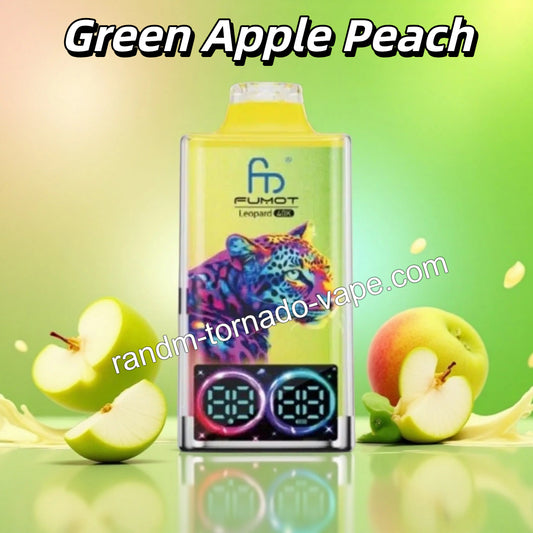 Green Apple Peach RandM Tornado 40000 Puffs