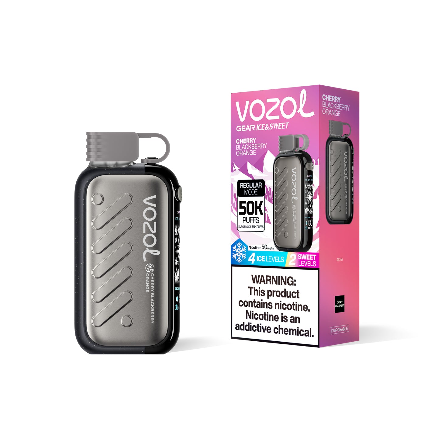 Vozol Gear 50K Trains Glace au melon goyave