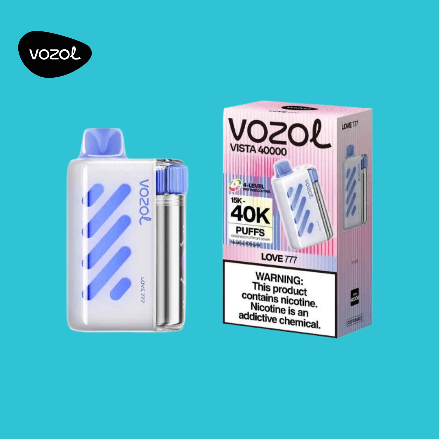 Love 777 Flavor Vozol Vista 40000 Vape
