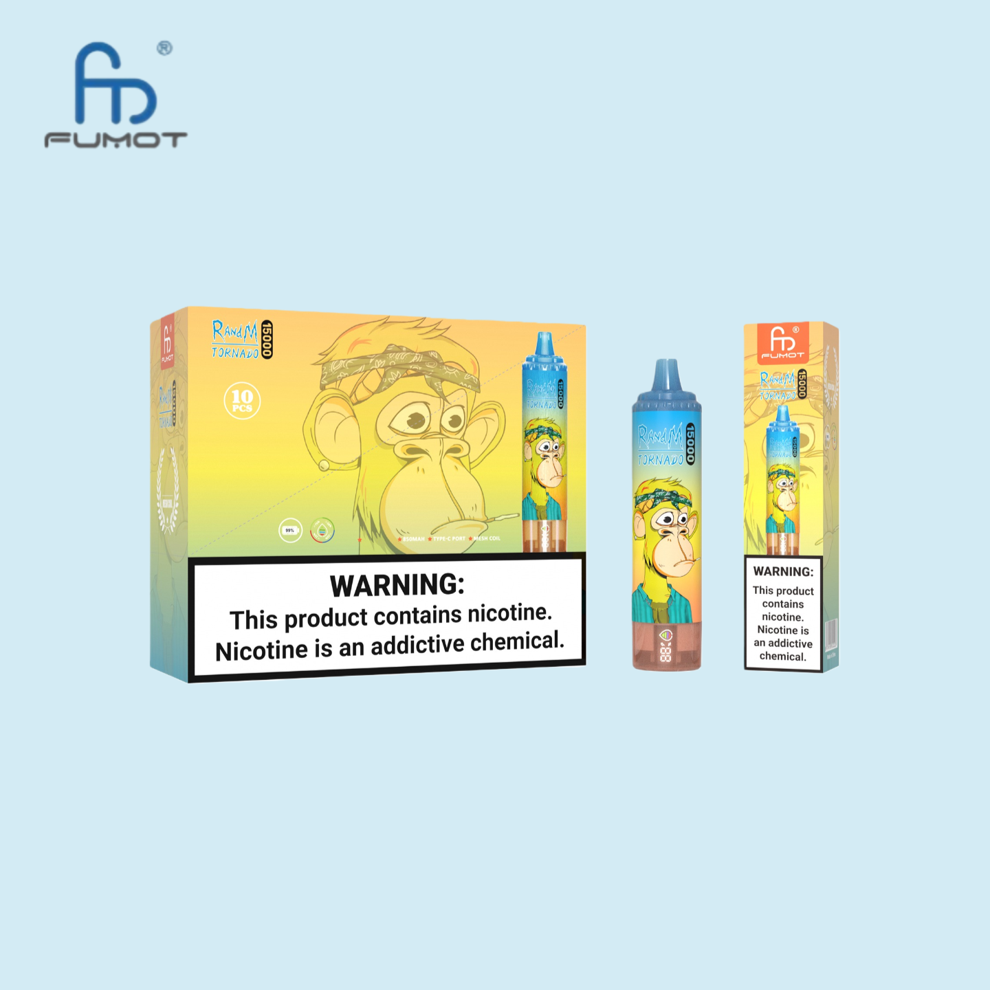 RandM Tornado 15000 Puffs Peach Mango