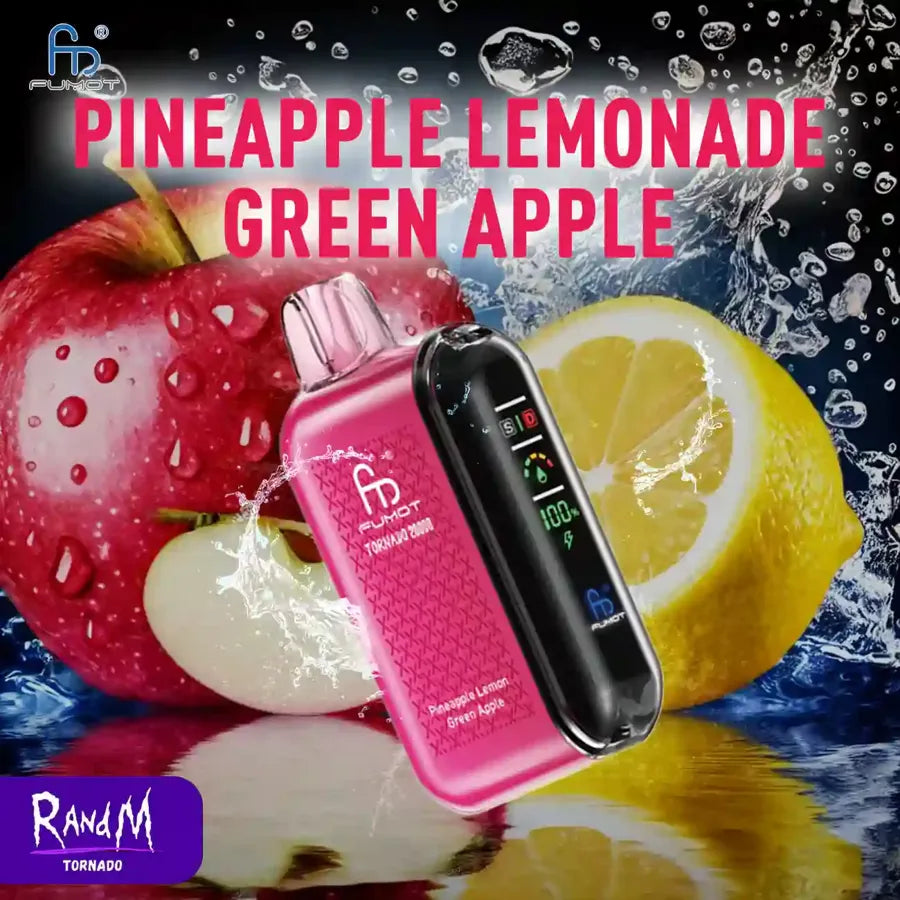 RandM Tornado Vape 20000 - Pineapple Lemonade Green Apple