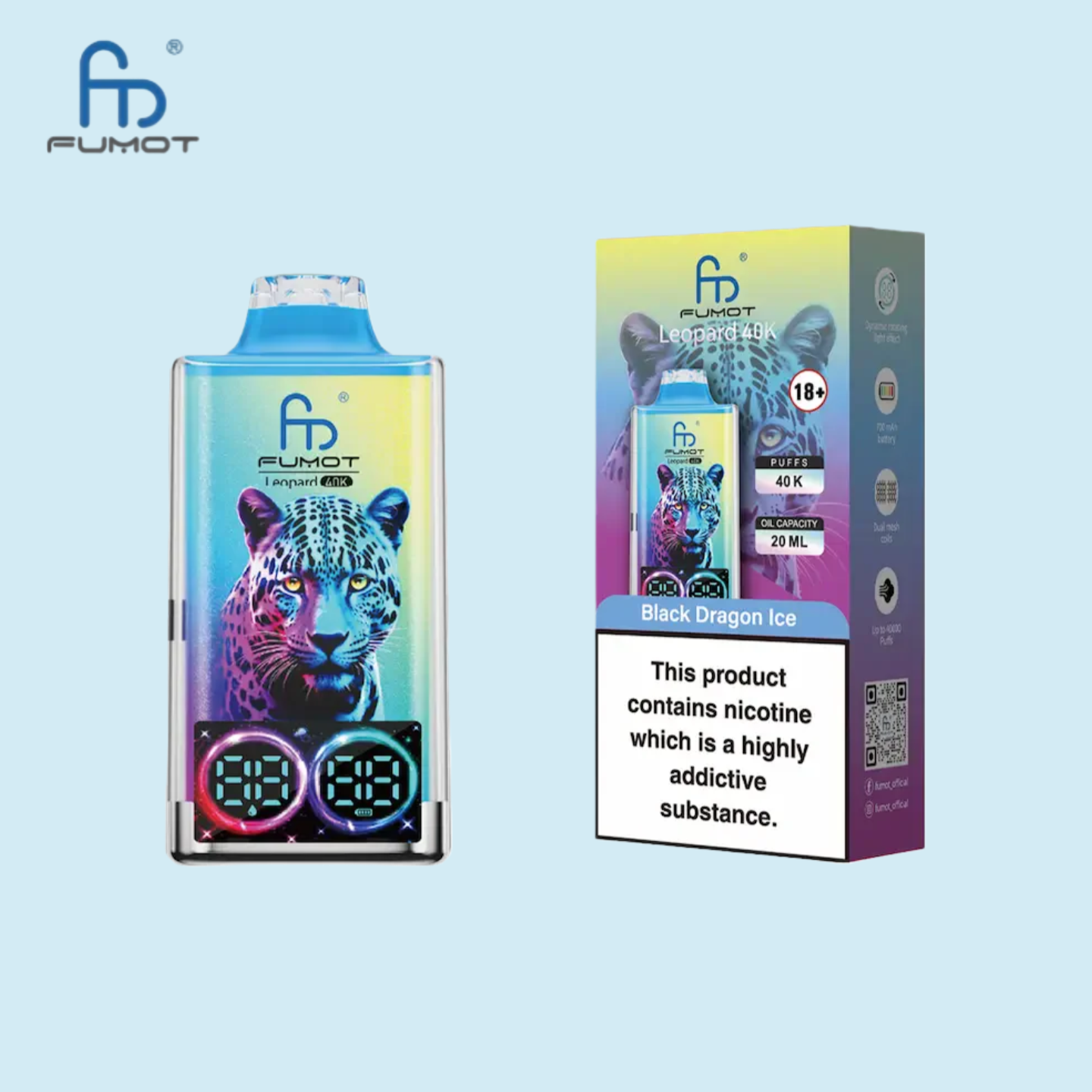 Black Dragon Ice RandM Tornado 40000