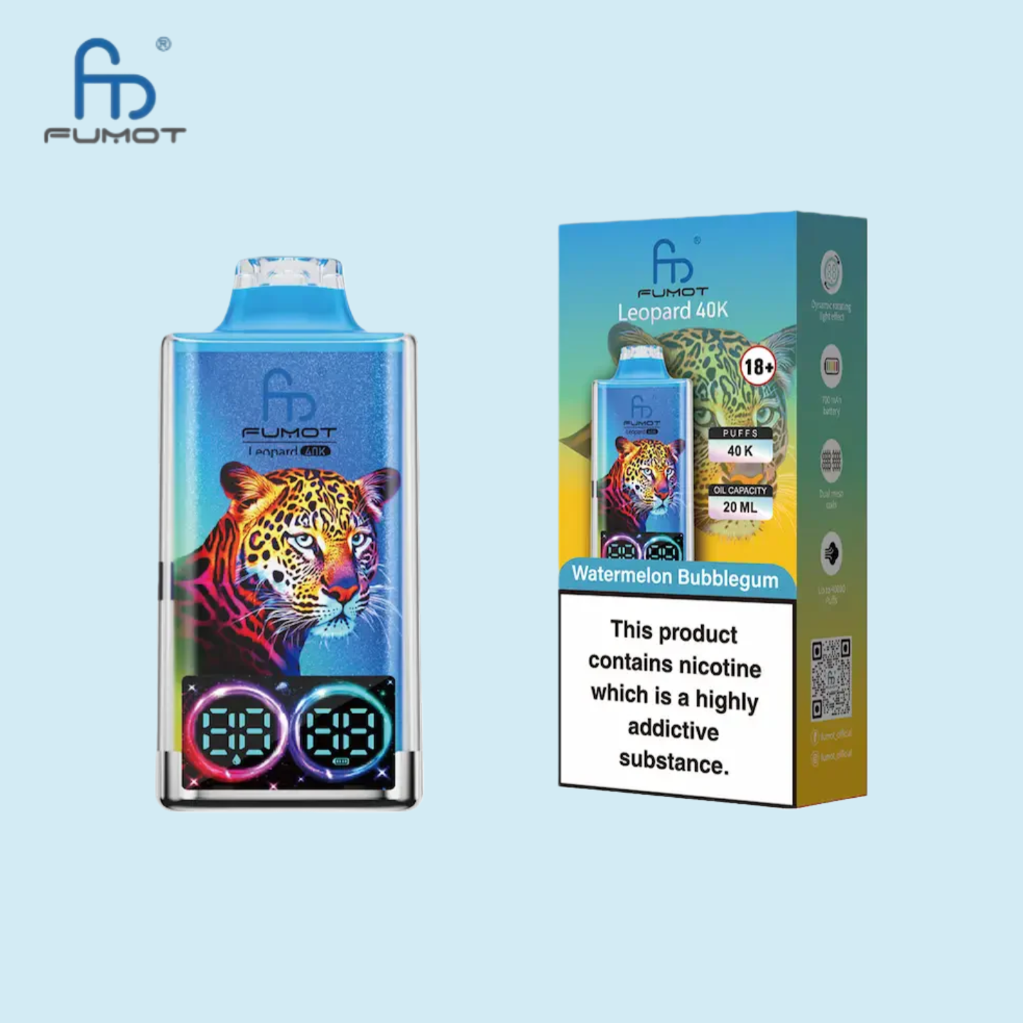 RandM Tornado 40000 Züge Watermelon Bubblegum