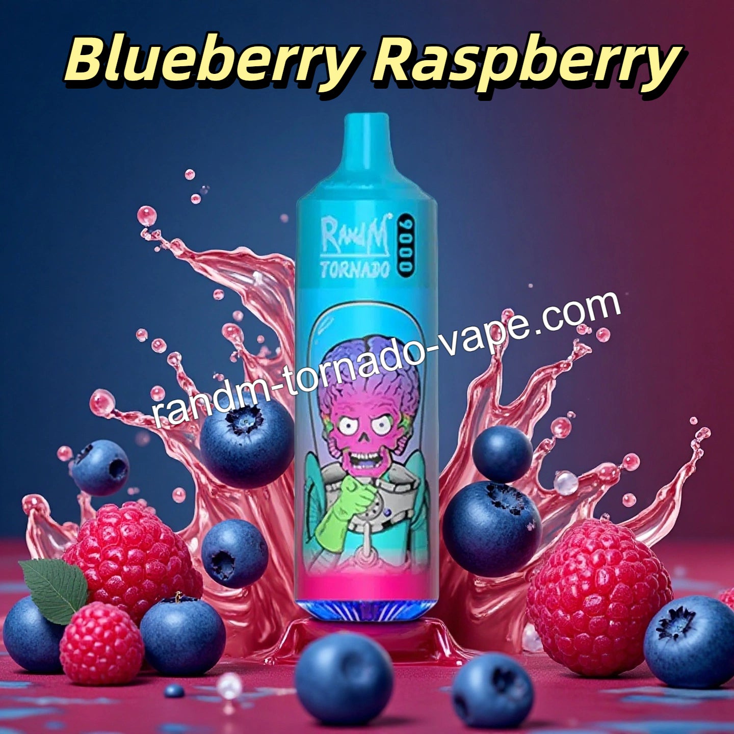 RandM Tornado 9000 Puffs Blueberry Raspberry Vape