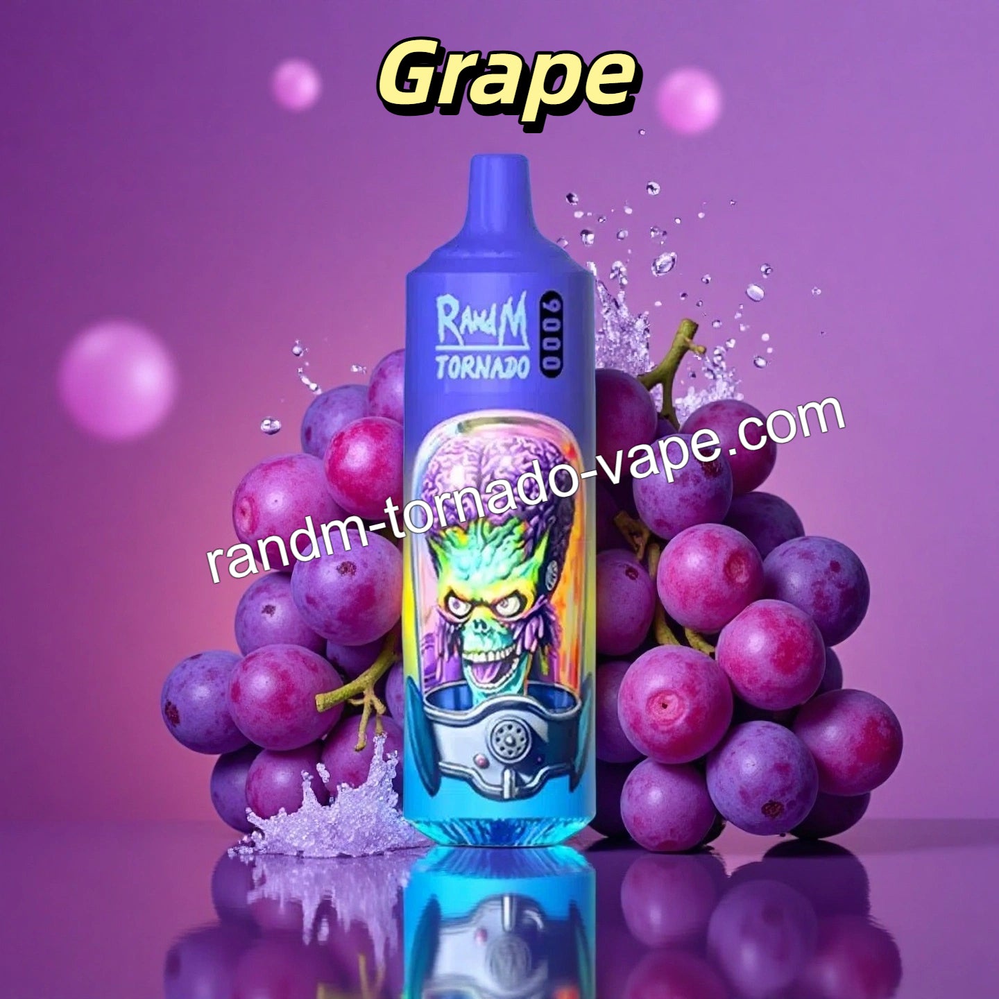 Grape RandM Tornado 9000 Puffs Vape