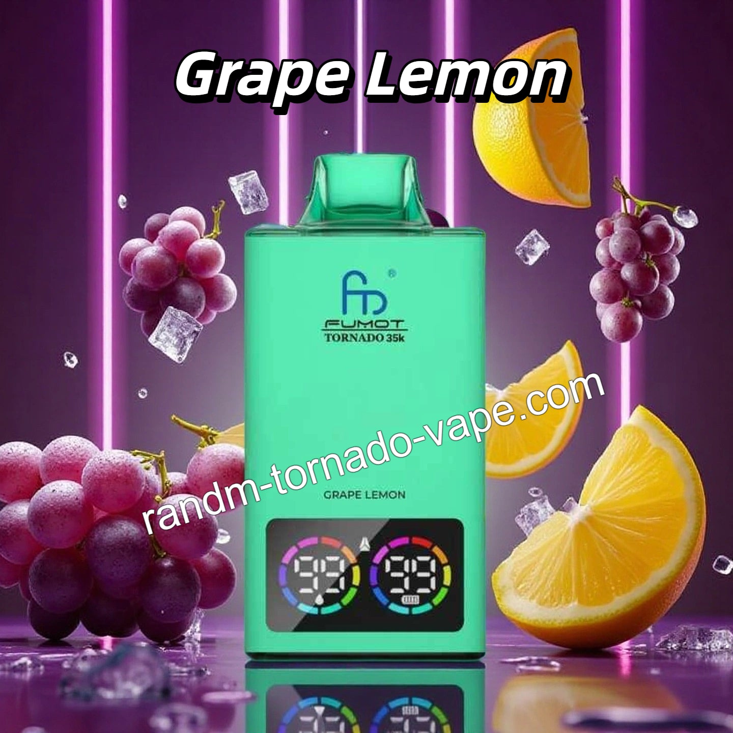 RandM Tornado 35000 Zge Grape Lemon Randmtornadovape RandM Tornado 35000 Zge Grape Lemon Randmtornadovape