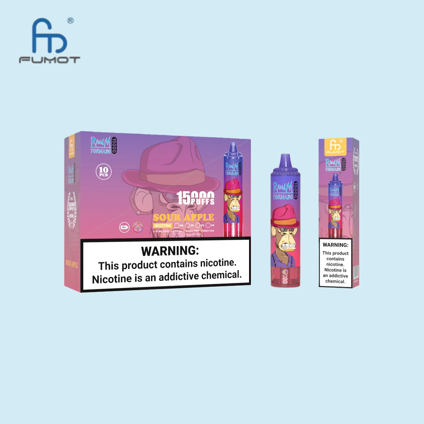 Sour Apple RandM Tornado 15000