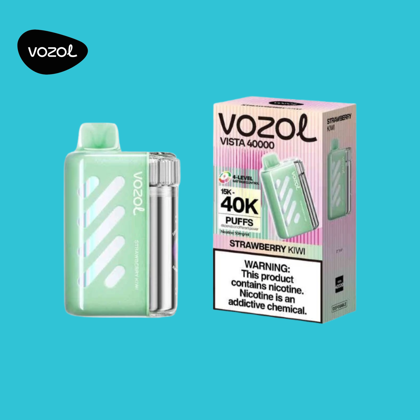 Vozol Vape Vista 40K Puffs Strawberry Kiwi