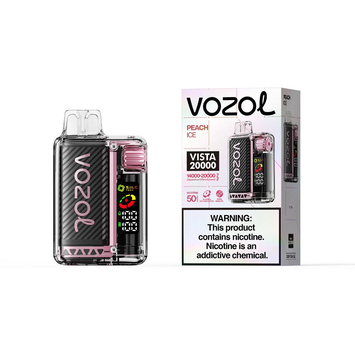 Vozol Vista 20000 Züge Peach Ice