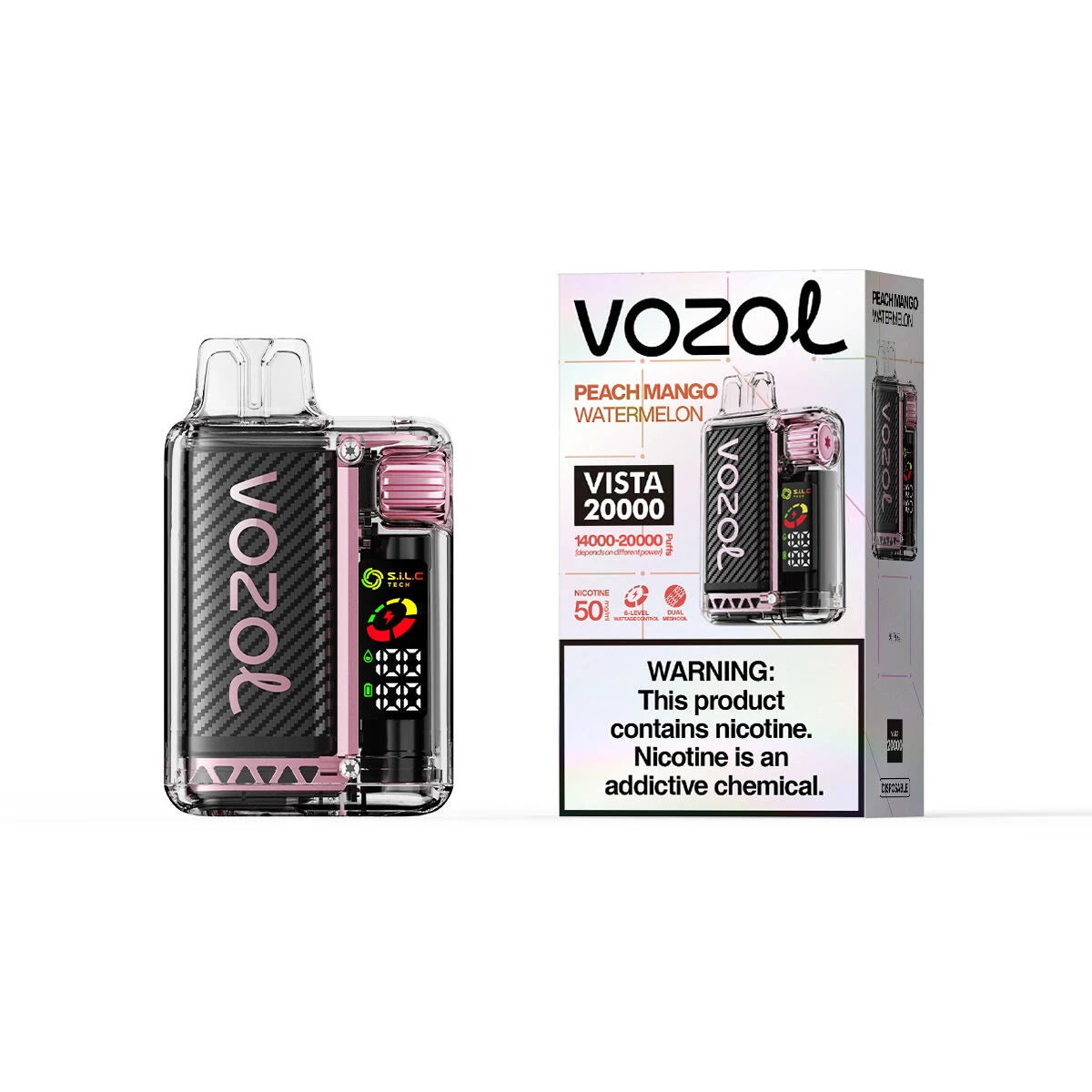 Vozol Vista 20000 Peach Mango Watermelon Geschmack