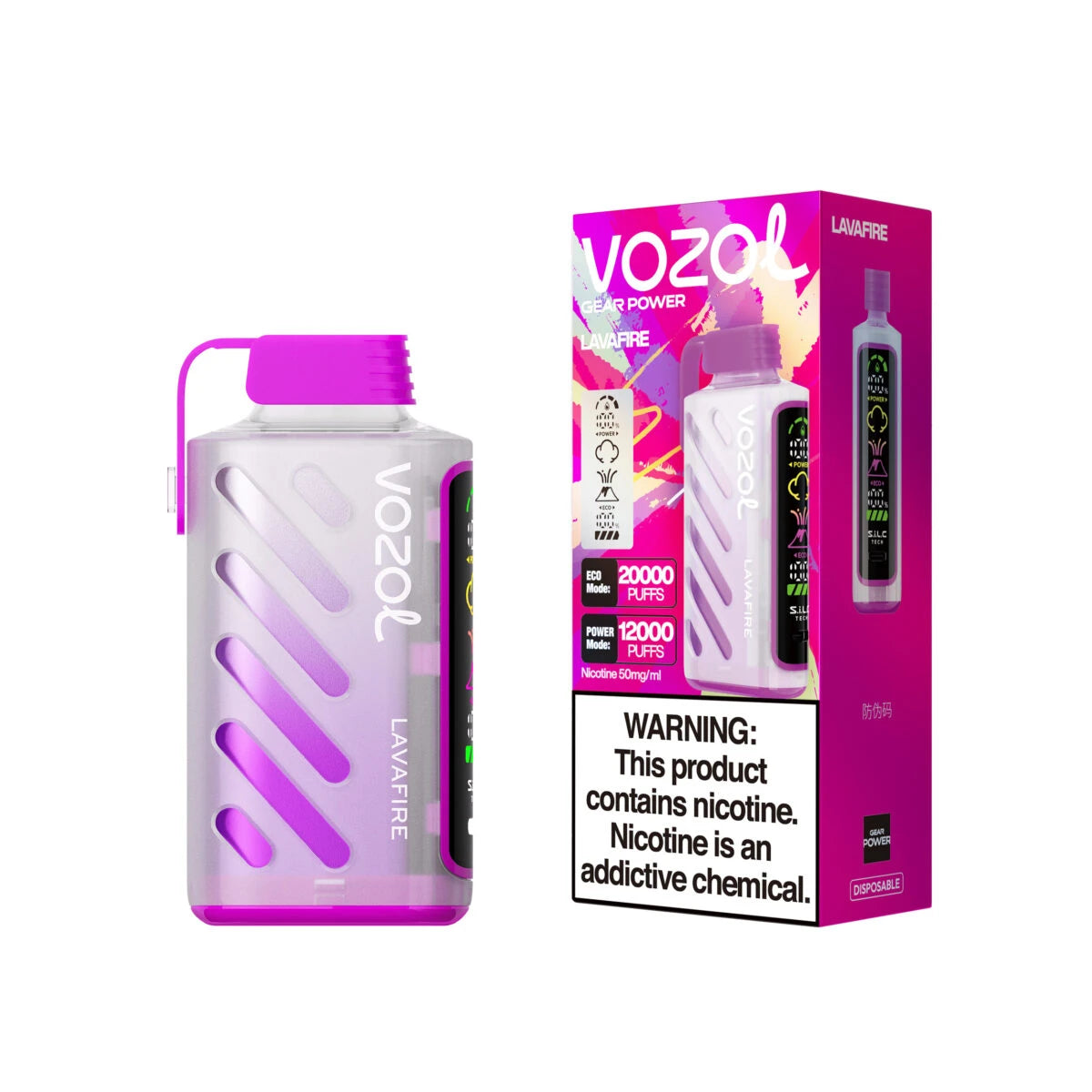 Vozol Gear Power 20000 Saveur Lavafire
