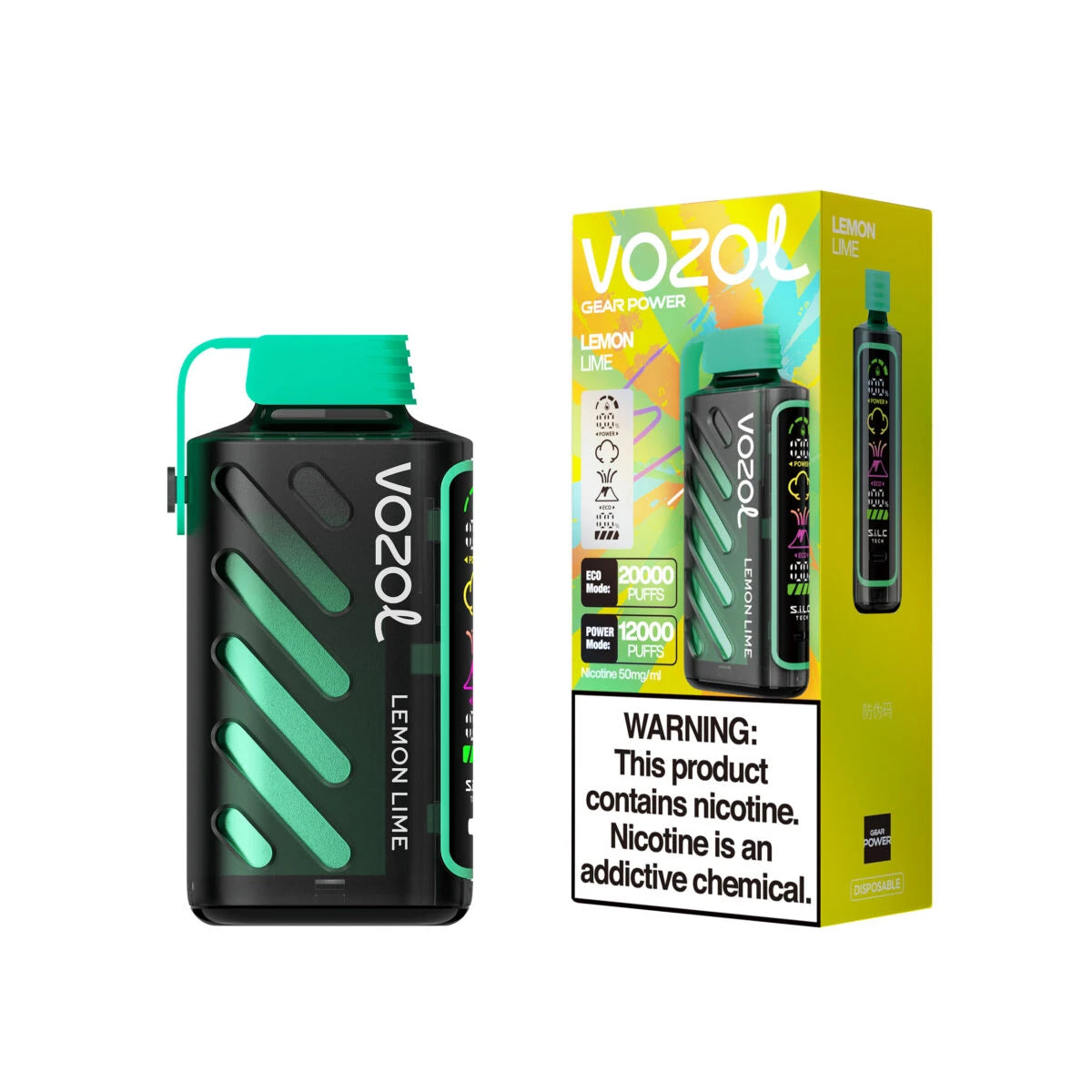 Vozol Vape Gear Power 20000 Citron Vert
