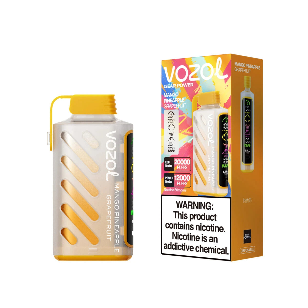 Vozol Gear Power 20000 Mangue Ananas Pamplemousse