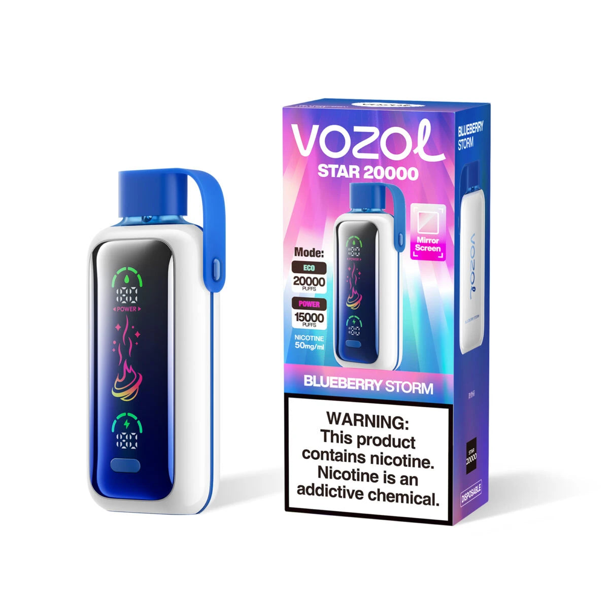 VOZOL Star 20000 Puffs Myrtille Tempête