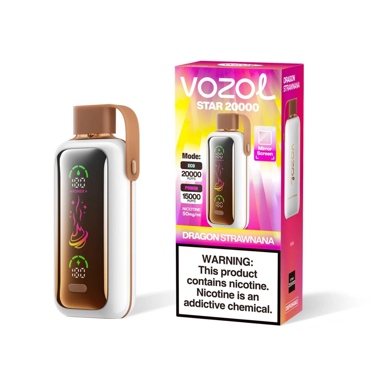 VOZOL Star 20000 Puffs Dragon Strawnana