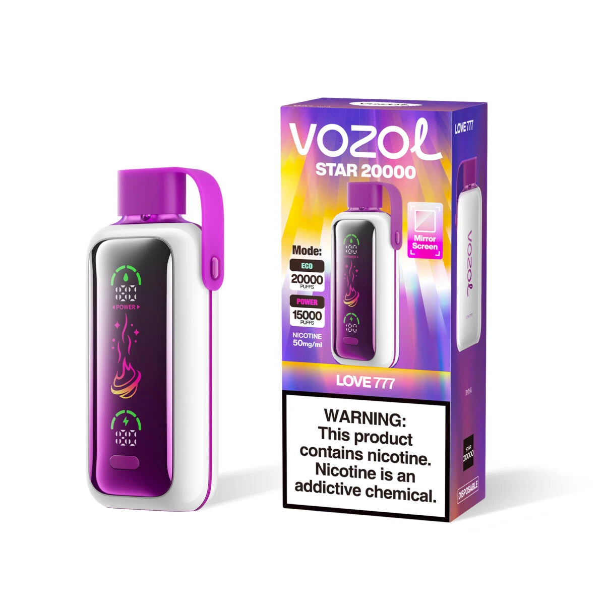 Saveur Amour 777 Vape VOZOL Star 20000