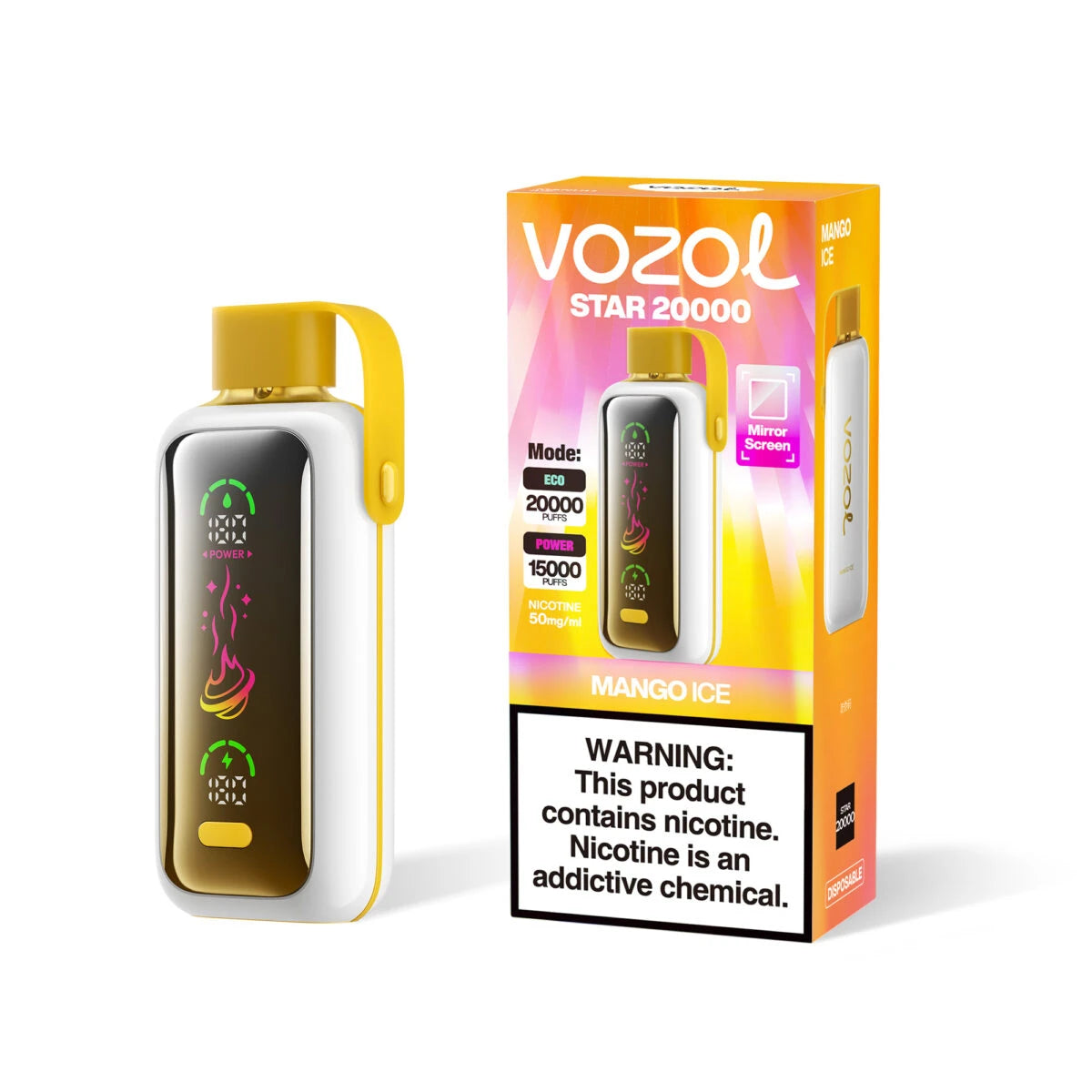 VOZOL Vape Star 20000 Puffs Mangue Glacée