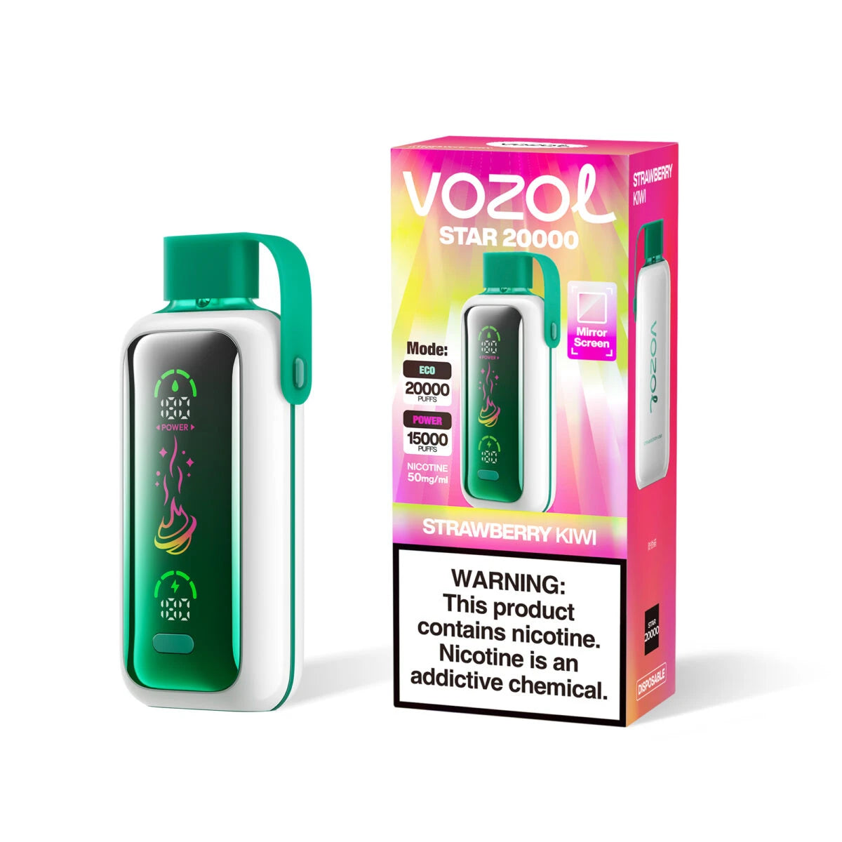 VOZOL Vape Star 20000 20K Puffs Fraise Kiwi