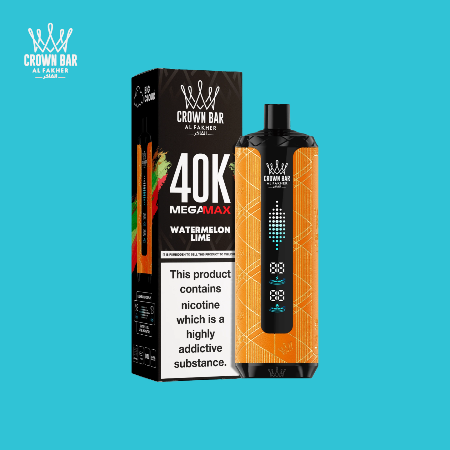Al Fakher Vape 40K Puffs Pastèque Citron Vert