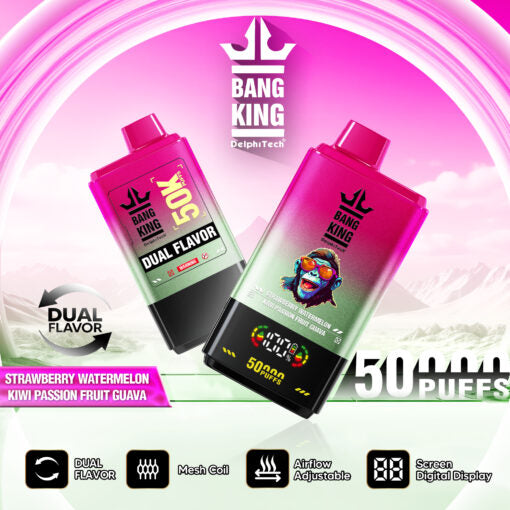 Strawberry Watermelon & Kiwi Passion Fruit Guava Bang King 50K