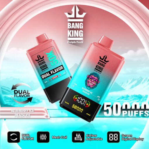 Blueberry Ice & Peach Ice Bang King 50000 Züge Vape