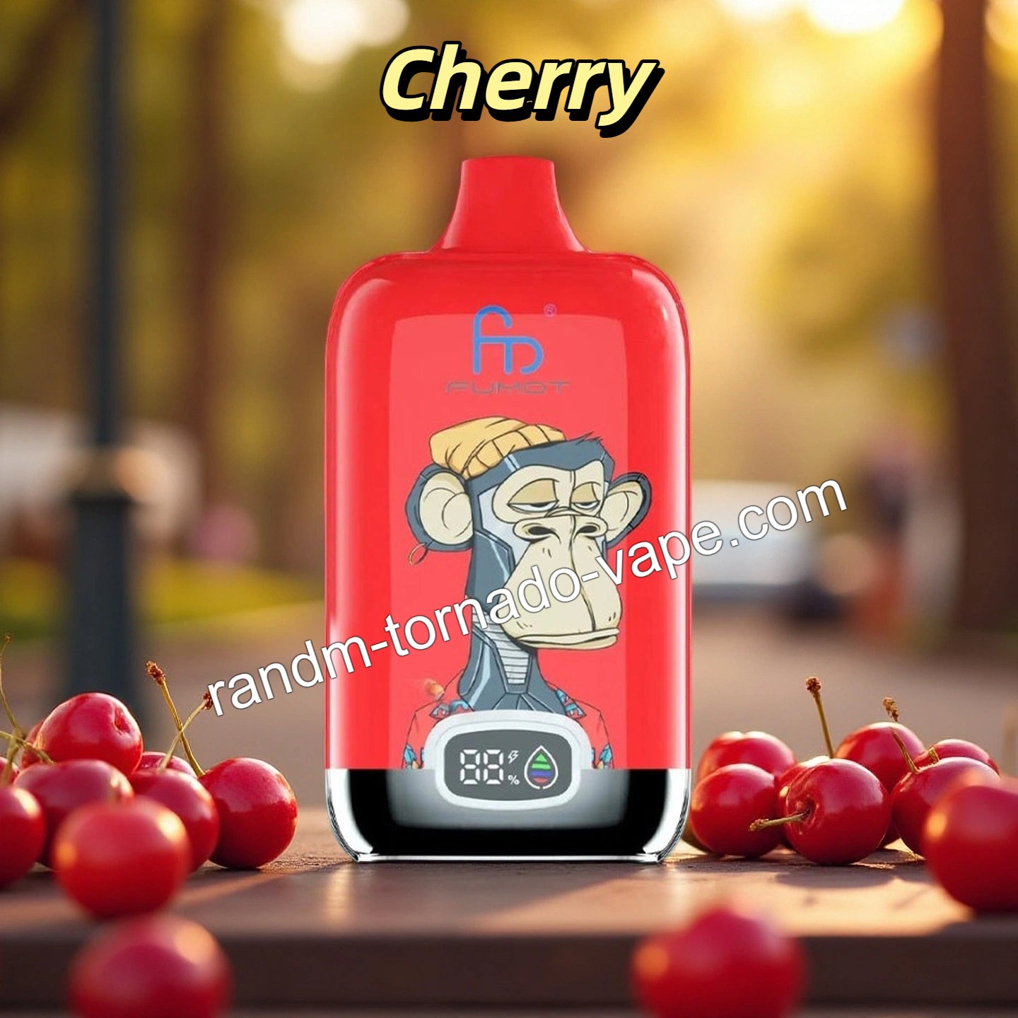 RandM 12000 Digital Box Vape Cherry Randmtornadovape RandM 12000 Digital Box Vape Cherry Randmtornadovape