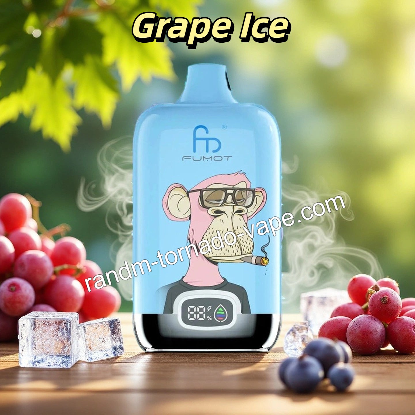 RandM Tornado 12K Vape Grape Ice