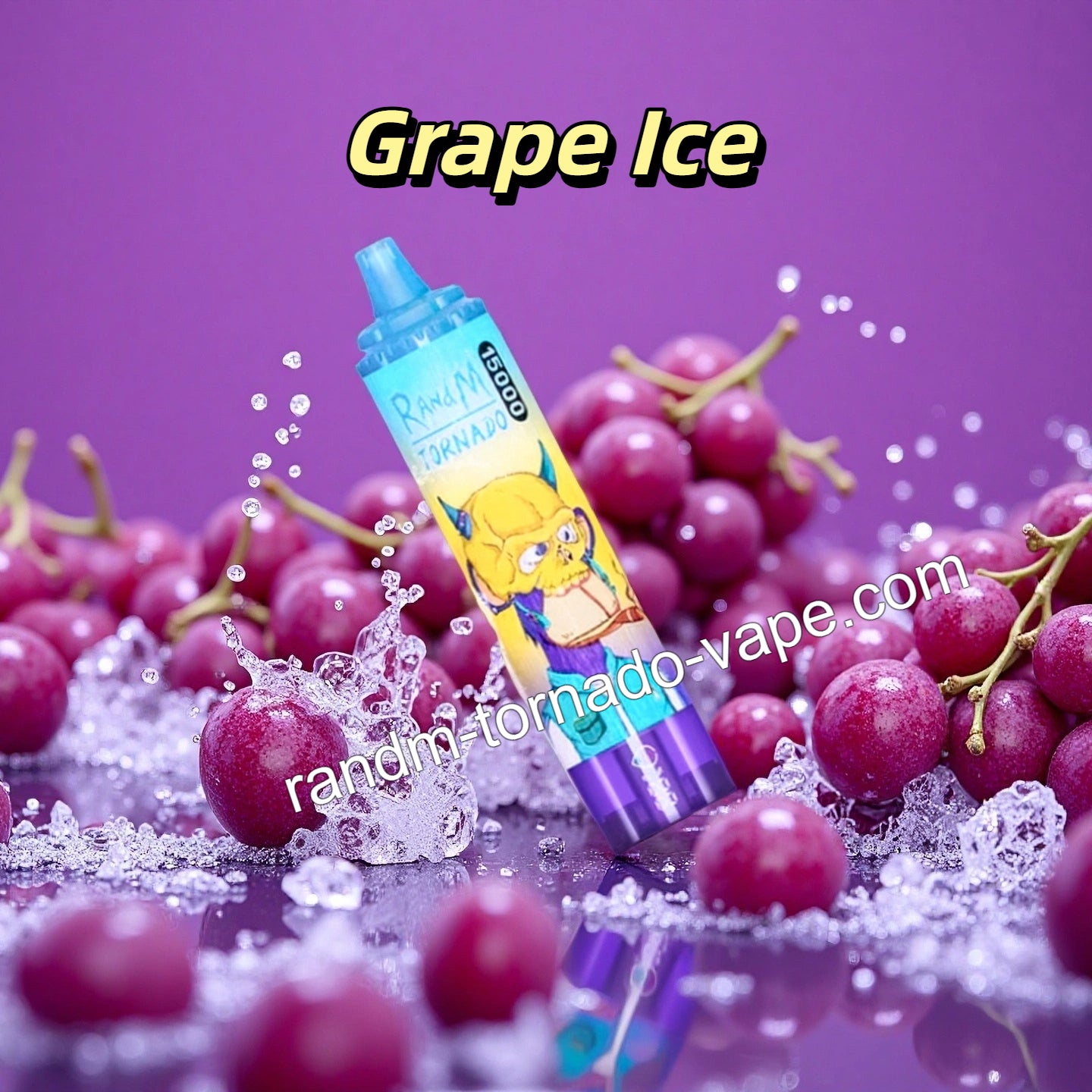 RandM Tornado 15000 Puffs Vape Grape Ice – Randmtornadovape
