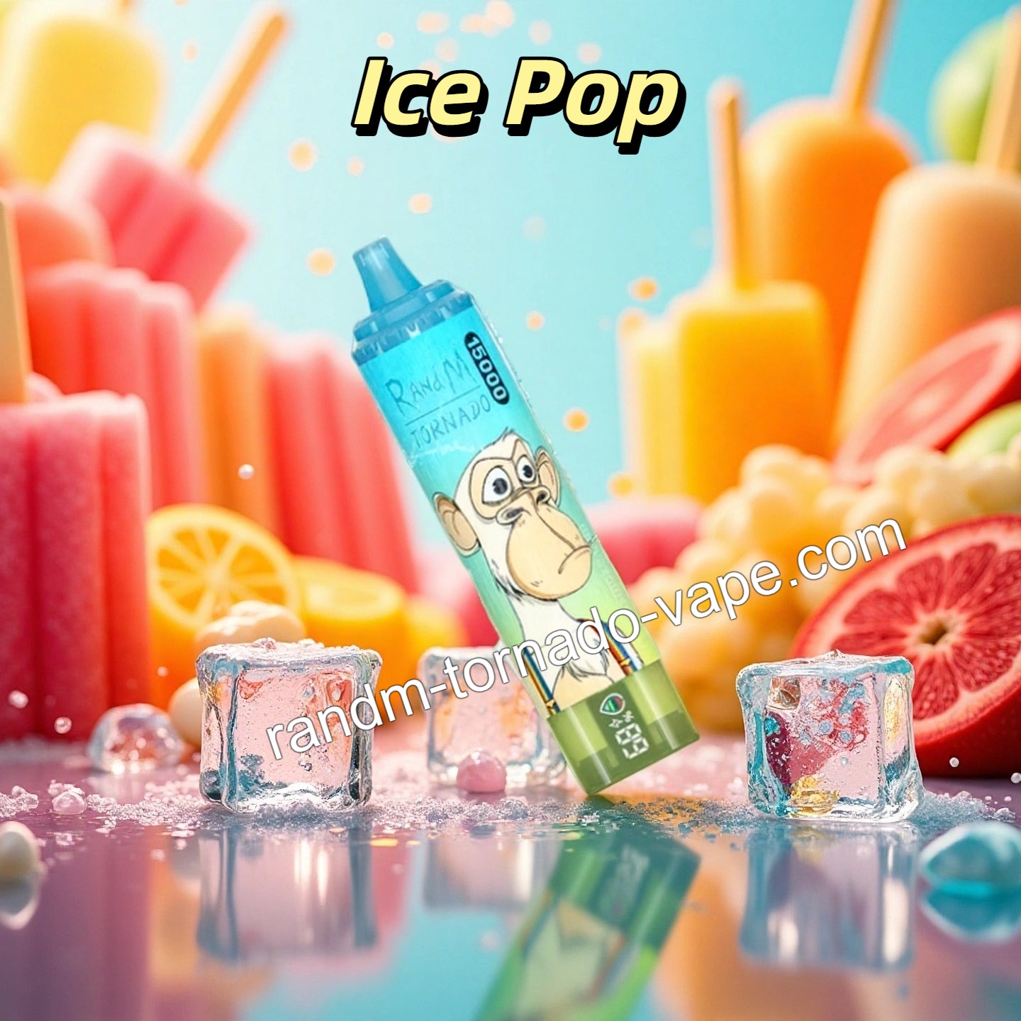 RandM Tornado 15000 Puffs Ice Pop Randmtornadovape RandM Tornado 15000 Puffs Ice Pop Randmtornadovape