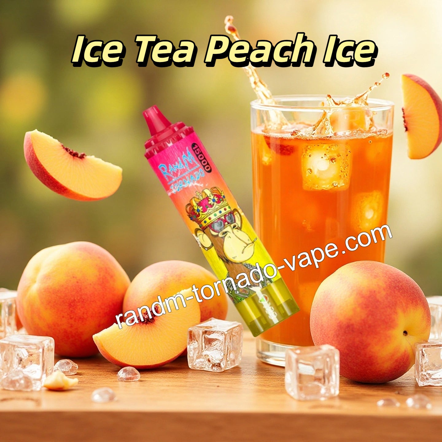 Ice Tea Peach Ice RandM Tornado 15000