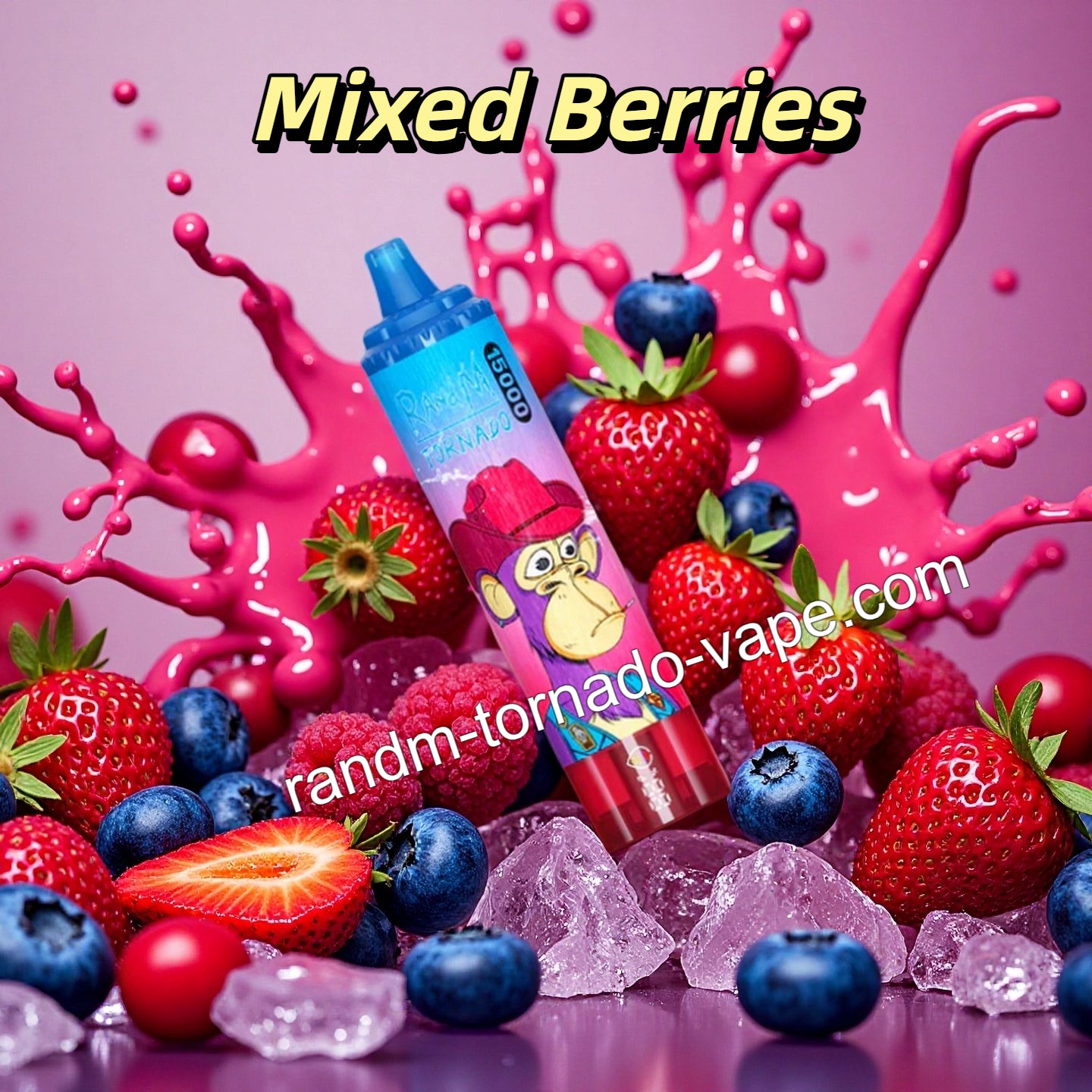 Mixed Berries RandM Tornado 15000 Vape