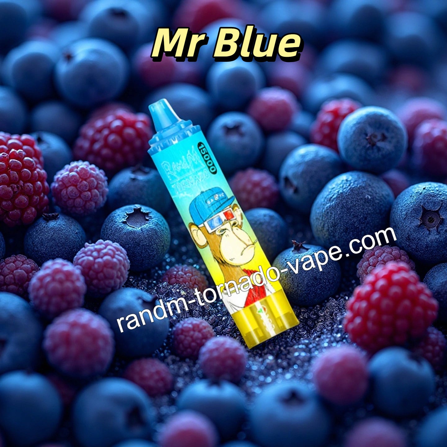 Mr Blue RandM Tornado 15K Vape