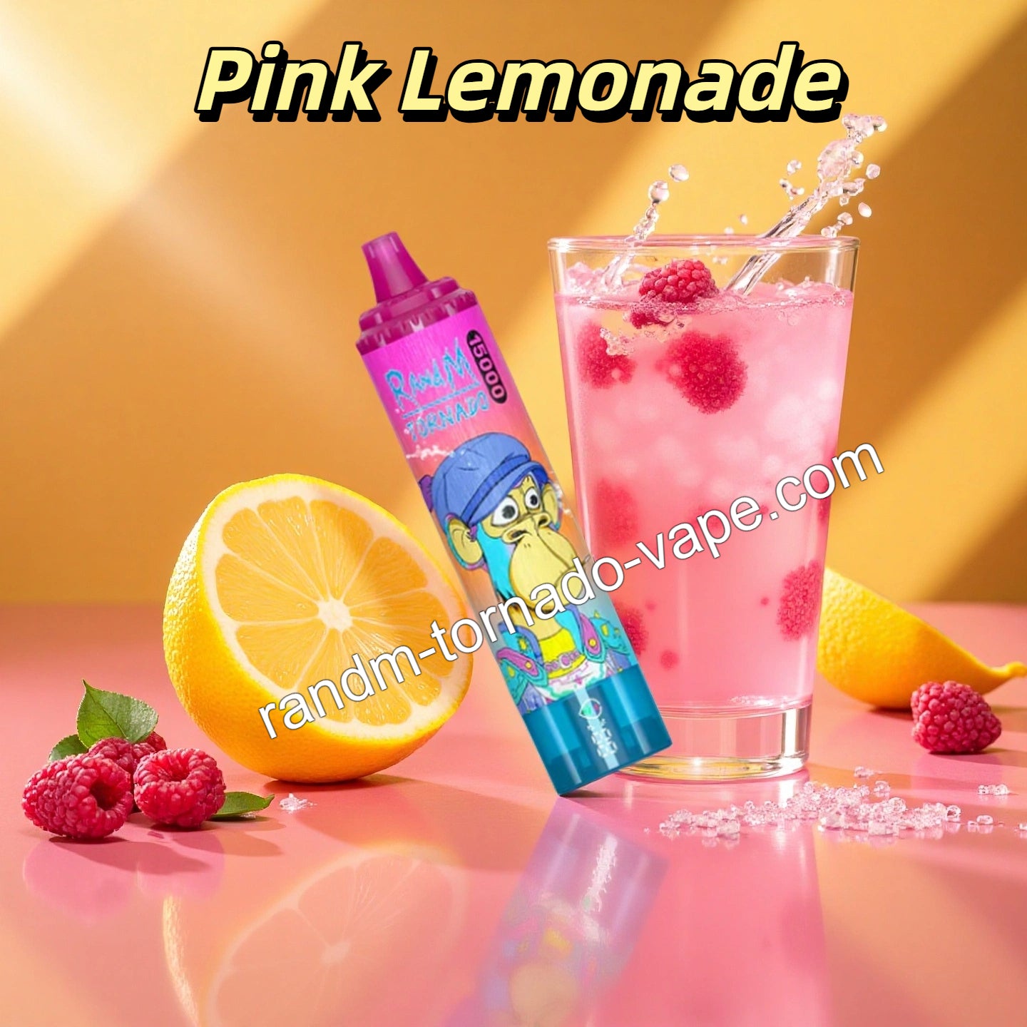 Pink Lemonade RandM Tornado 15000 Vape