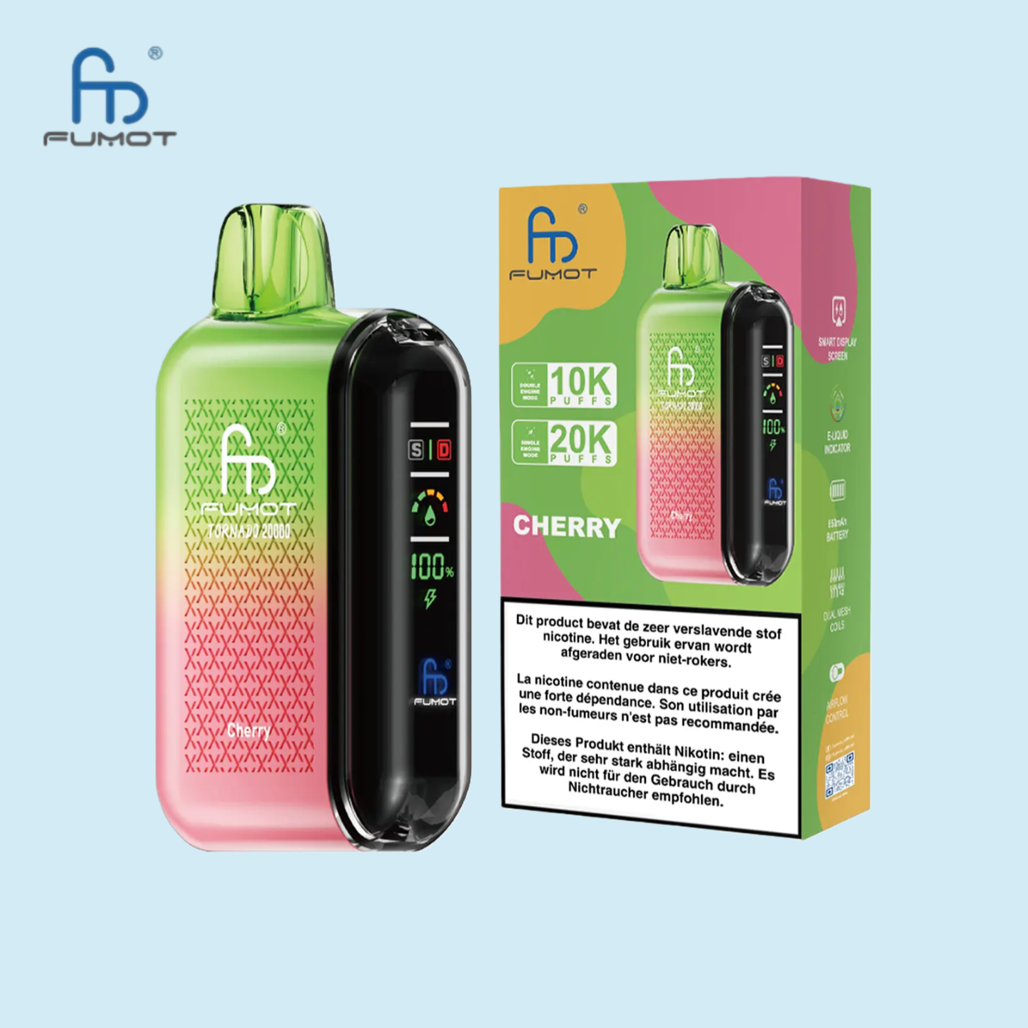 RandM Tornado 20K Puffs Cherry