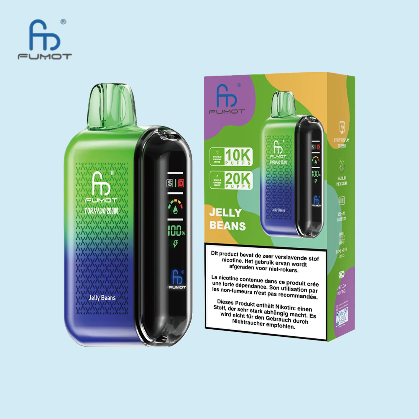 RandM Tornado Vape 20000 Puffs Jelly Beans