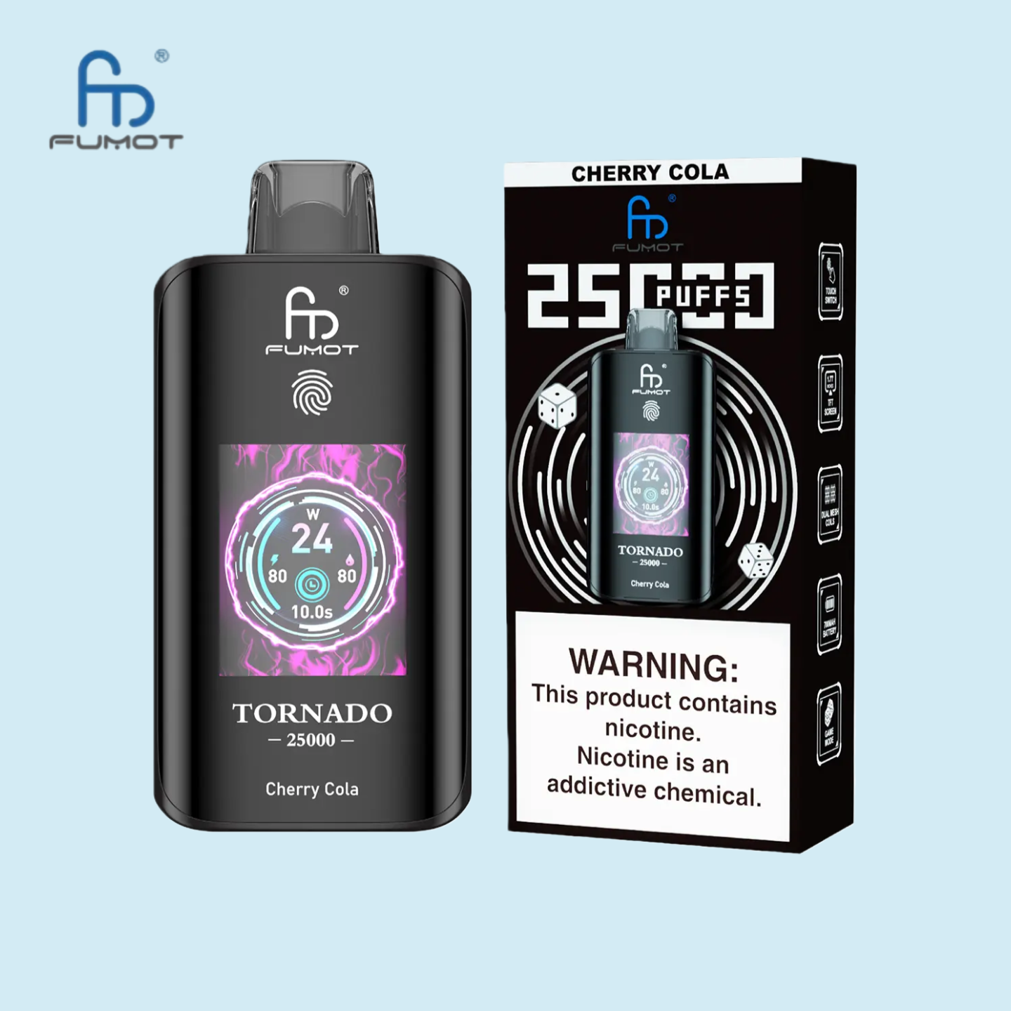 RandM Tornado Vape 25000 Cherry Cola