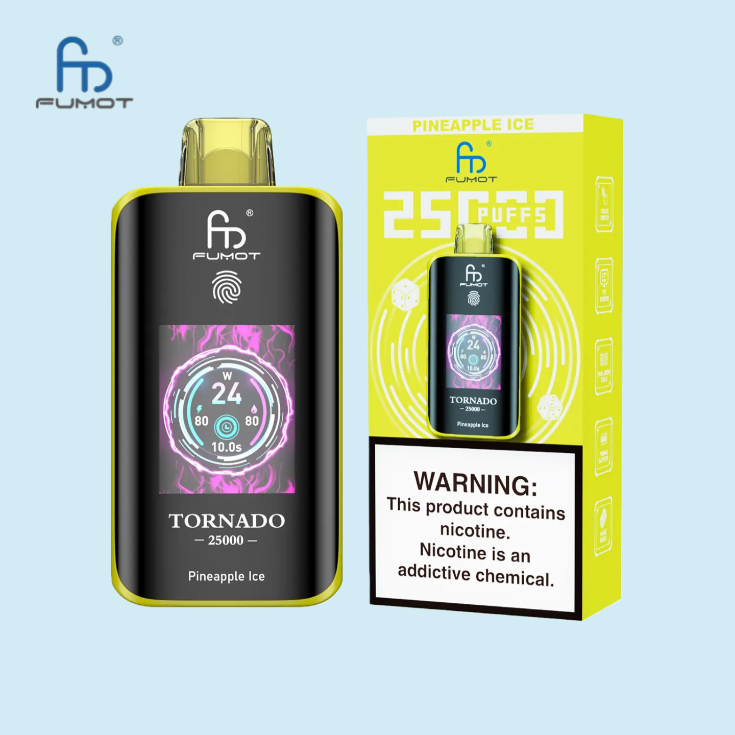 RandM Tornado 25000 – Pineapple Ice