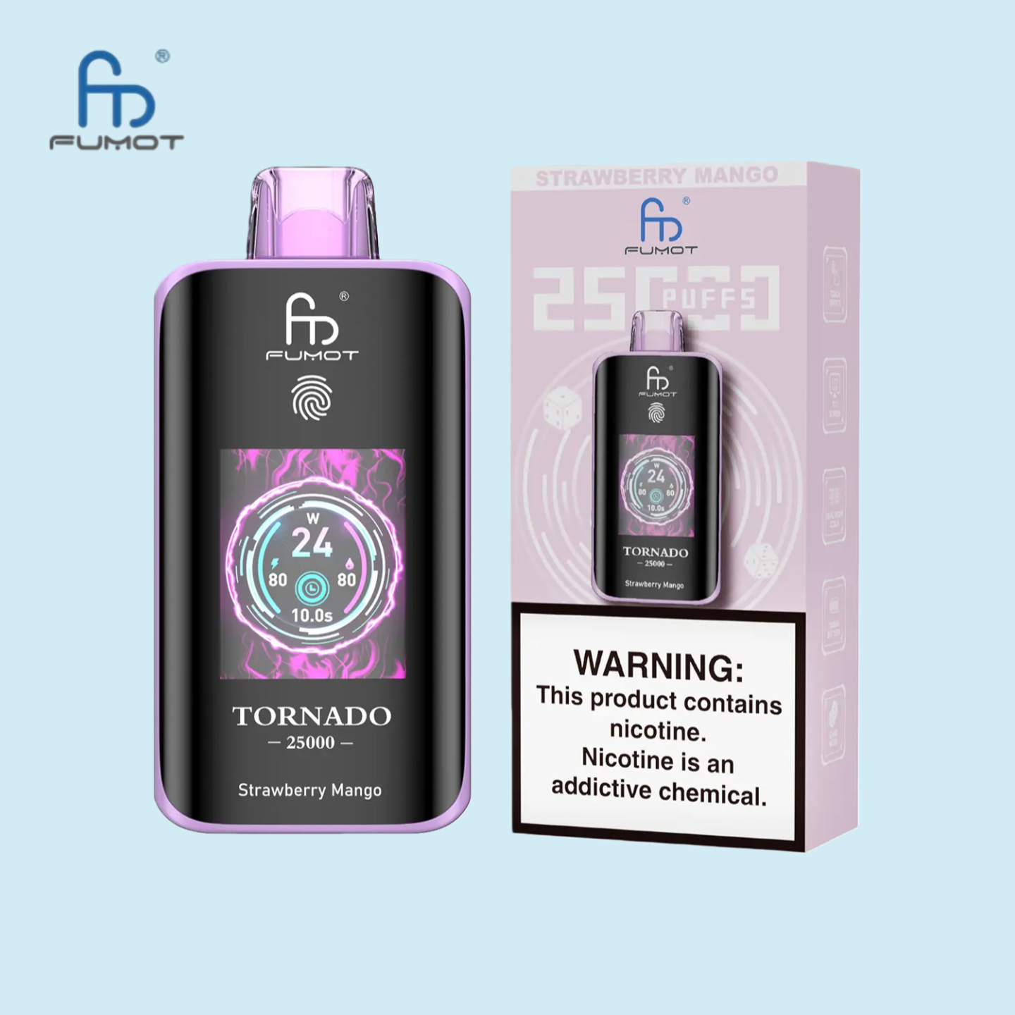 RandM Tornado 25000 Züge Strawberry Mango