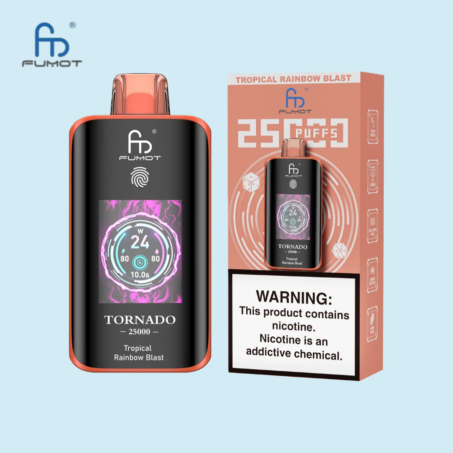 RandM Tornado 25000 Tropical Rainbow Blast