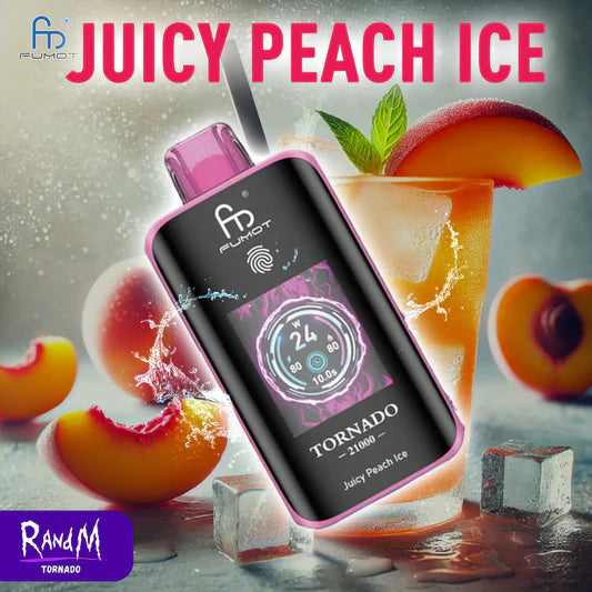 RandM Tornado 25000 Züge Juicy Peach Ice