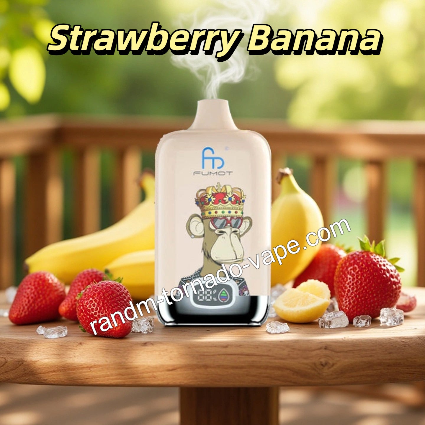 RandM Digital Box 12000 Vape Strawberry Banana Randmtornadovape RandM Digital Box 12000 Vape Strawberry Banana Randmtornadovape