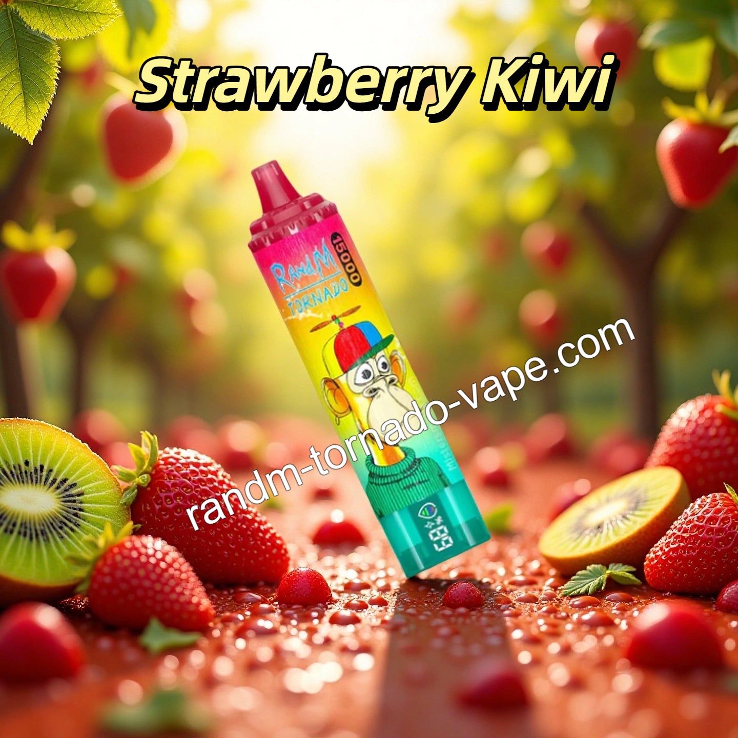Strawberry Kiwi RandM Tornado 15000